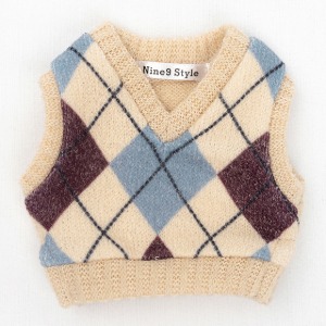 [Pre-order] [MSD] Argyle Knit Vest Beige